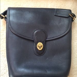 Vintage Coach Black Shoulder Bag